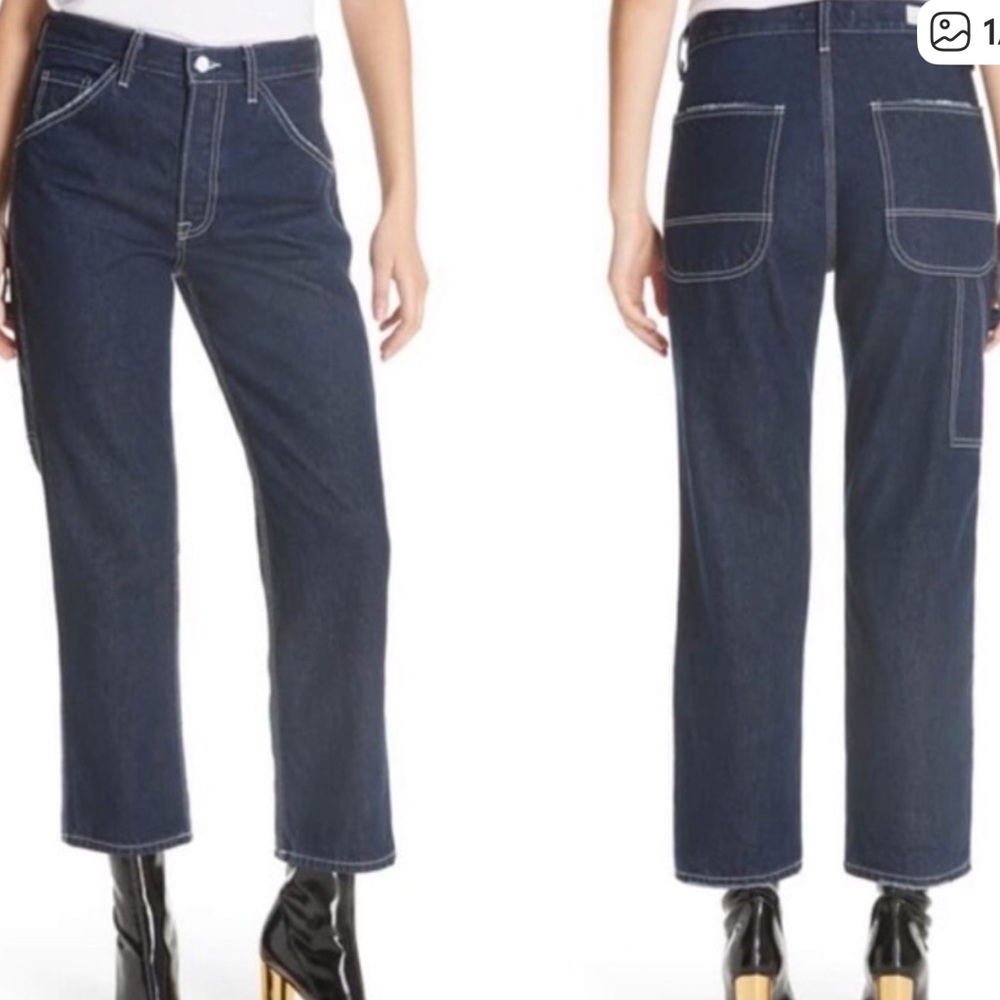 GRLFRND Janice carpenter Dark Blue Straight Leg Jeans